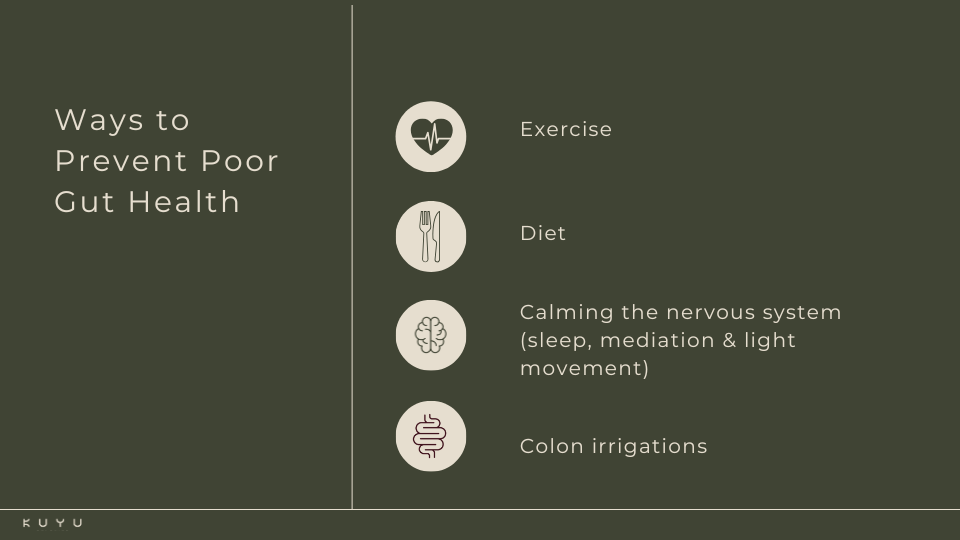 Ways to prevent poor gut health